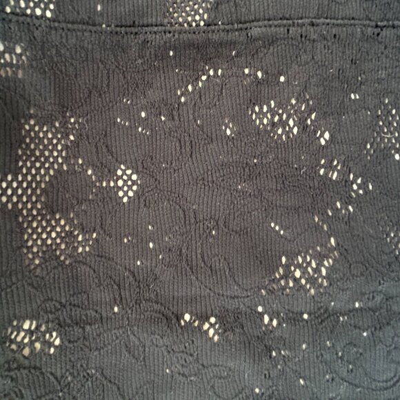 Armani Exchange Black Lace Stretch Mini Skirt • Medium M - Picture 5 of 6